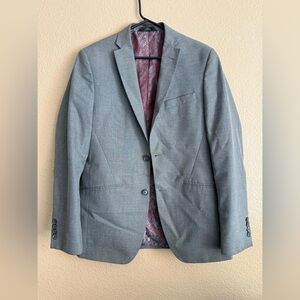 Haggar Gray Blazer W/ Shoulder Pads